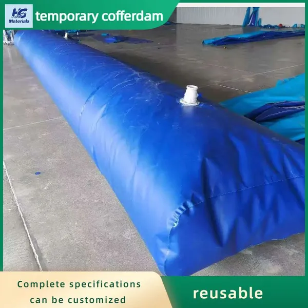Custom Size PVC Temporary Cofferdam Durable Water Barrier For Lake Water Control Construction photo-1