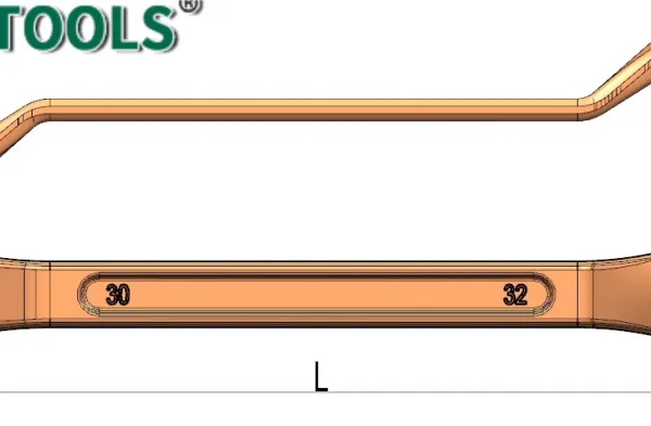 Non-Sparking Beryllium Copper Double Box Offset Wrench 36*41 mm mm for Explosive Environments photo-2