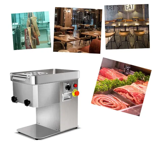 MO-QDMECH Electric Meat Slicer 304 Stainless Steel RL039 Vegetable Cutting Machine Shredder Dicer for Food Processing photo-2
