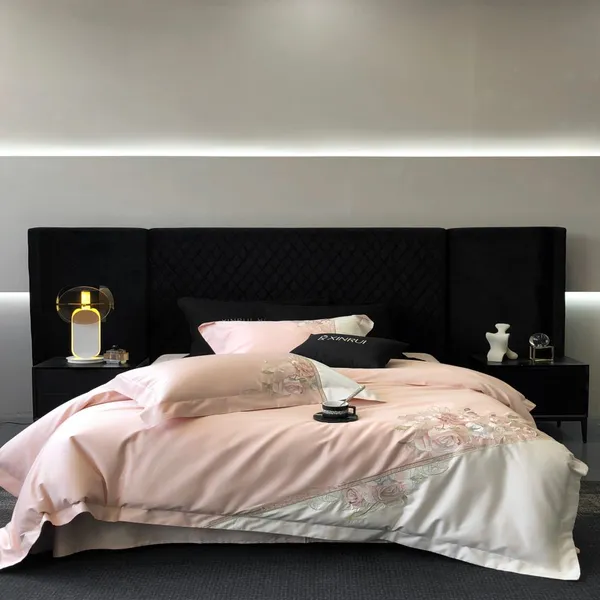 Wholesale 100% Cotton 4 Piece Bedding Set, Factory Direct Custom Printed Duvet Cover, Breathable Soft Bed Linen for Hotel & Home photo-2