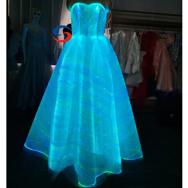 Fiber Optical Luminous Dress Skirt