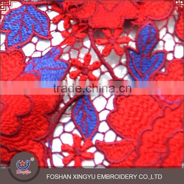 Hot Sale Custom Made Mesh Muilt Colour Bright Laser Embroidery Net Lace Fabric for Women Garment photo-3
