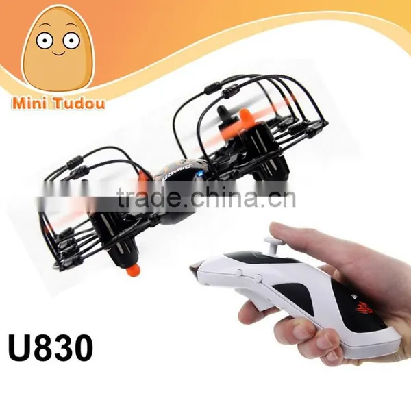 Easy Control UDI Toys U830 4CH 2.4G Rocker Remote Control Mini RC Quadcopter with 6-axis & Hand Sensor UFO Gravity 3D Rotation