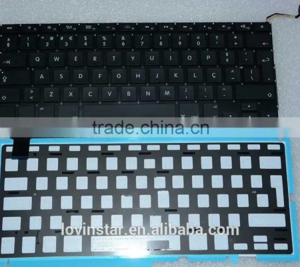 Portuguese Design Laptop Keyboard Replacement LED Backlight Lighting For Macbook Pro A1286 2008-2012 photo-2