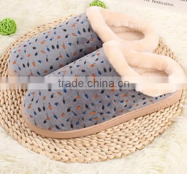2015 New Autumn Winter Slippers Big Boys Warm Slippers Hing-end Couple Cotton Slippers Wholesale photo-3