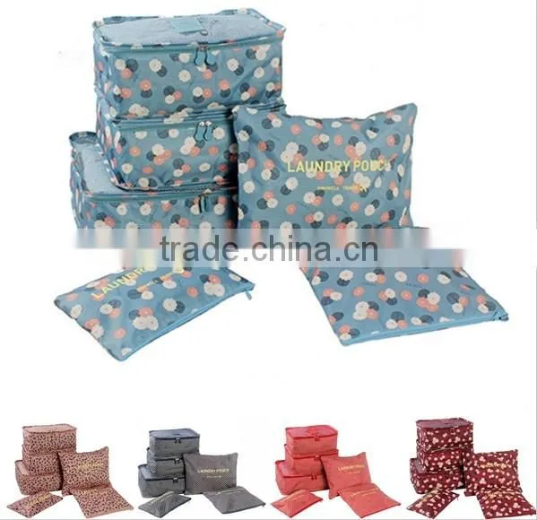 6PCS/Set High Quality Mesh Bag Travel Bags Women