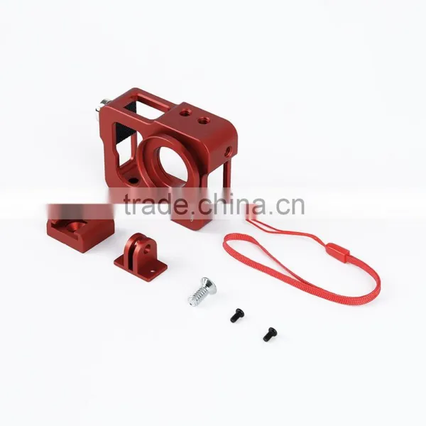 Red Metal CNC Aluminium Protective Case Shell for Hero4 HERO3+ photo-5