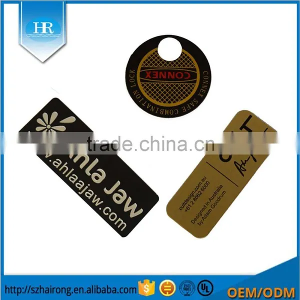 Custom High Quality Electroform Metal Sticker Brand Logo Metal Label