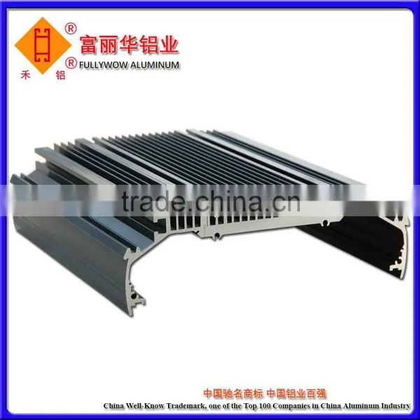 Silver Anodized, Black Anodized, Champagne Anodized Aluminum Extrusion Profile for LED Manufactured With Customized Drawings photo-2