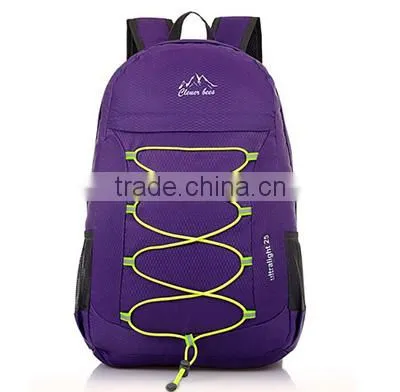 Fashion Waterproof Nylon Camping Backpack Can be Fold Shoulder Bag photo-3