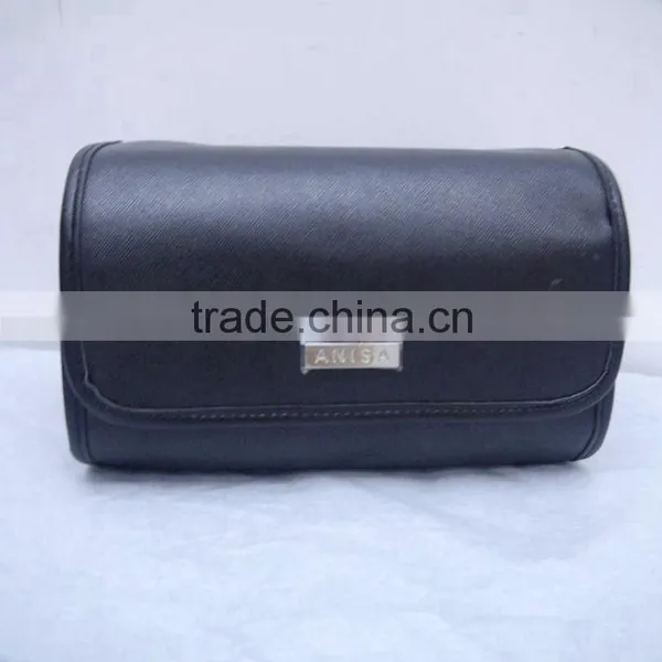 Travel Series pu Leather Roll Cosmetic Bag Organizer Waterproof Roll Cosmetic Bag Portable Carry Makeup Bag