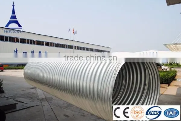 Hot Dipped Galvanized Spiral Steel Pipe With Corrugated photo-5