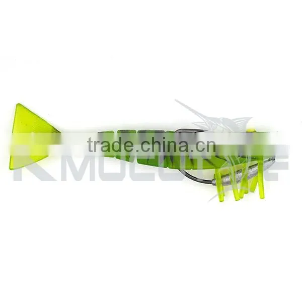 Kmucutie CHS006 Soft Swimbati Jointed Shrimp Soft Fishing Lure for Squid in Saltwater photo-3