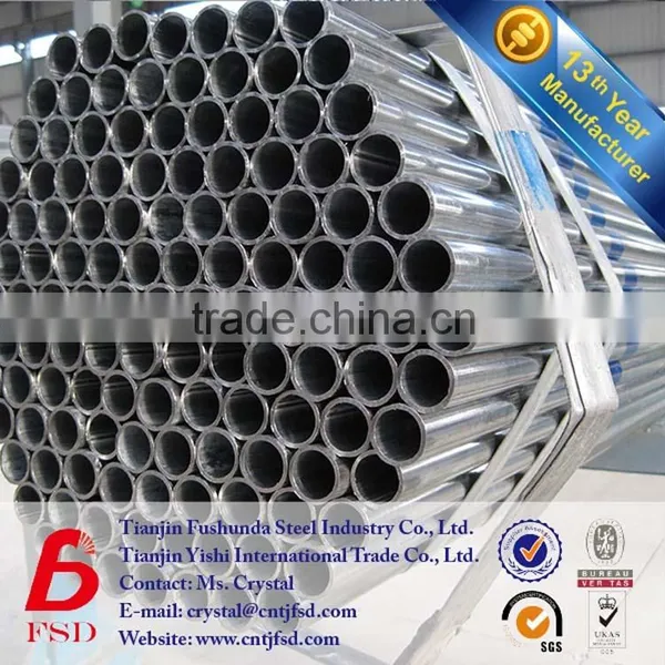 pre galvanized construction pipe,mild steel round pipe factory