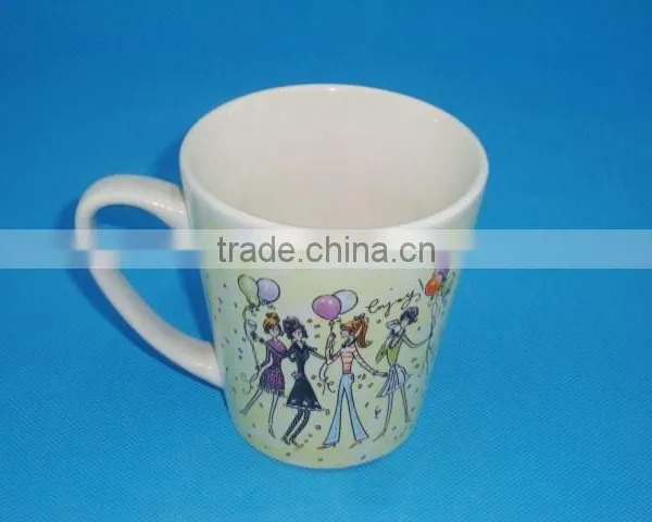 Porcelain 12oz Decal Water Mug photo-4