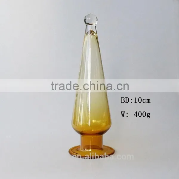 Amber Solid Color Candy Buffet Clear Christmas Glass Storage Jar photo-2