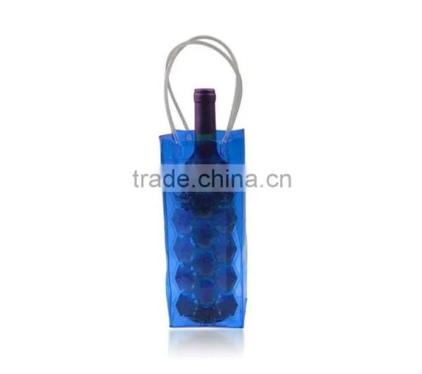 Customized Branding Plastic Wine Bottle Tote Bag photo-3