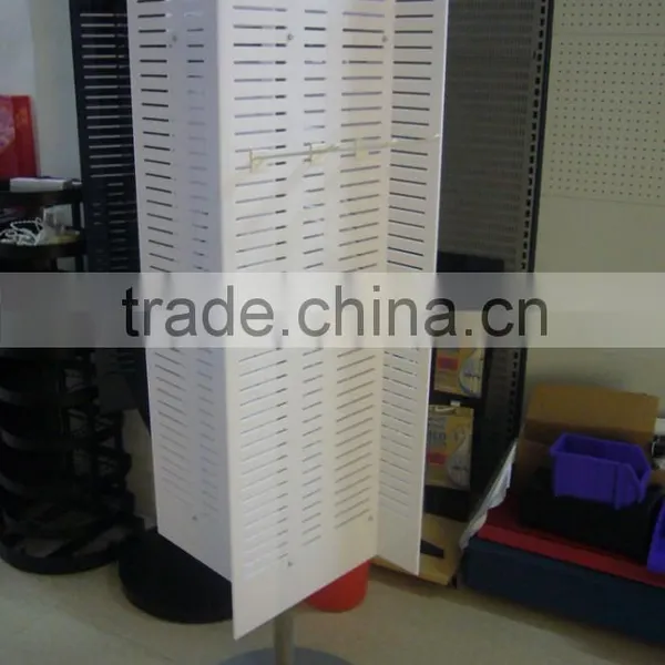Rotate Four Side Plastic Slatwall Display Rack photo-5