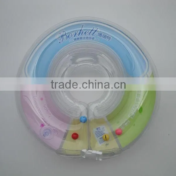 Inflatable Baby Bath Swimming Tube Ring Neck Wearing Ring photo-2