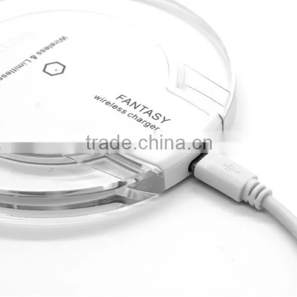 Wireless Phone Charger for Iphone for Samsung Galaxy S6 Fantasy Crystal UFO Shape Charging Pad With LED Lighting photo-6