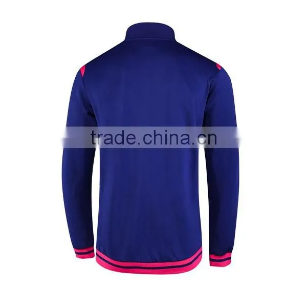 2016 Newest Cheap Hot Sell Navy Blue Winter Track Jacket photo-2