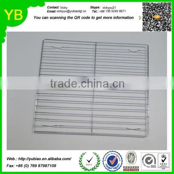 2015 Hot Sale High Precision Stainless Steel Square Barbecue Rack; Micro-wave Oven Roast Rack