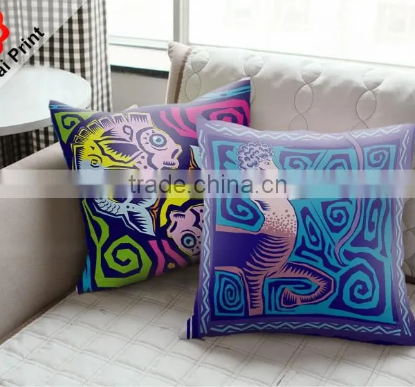 2016 Popular Comfortable Heat Transfer Printed Pillow With Artwork photo-2
