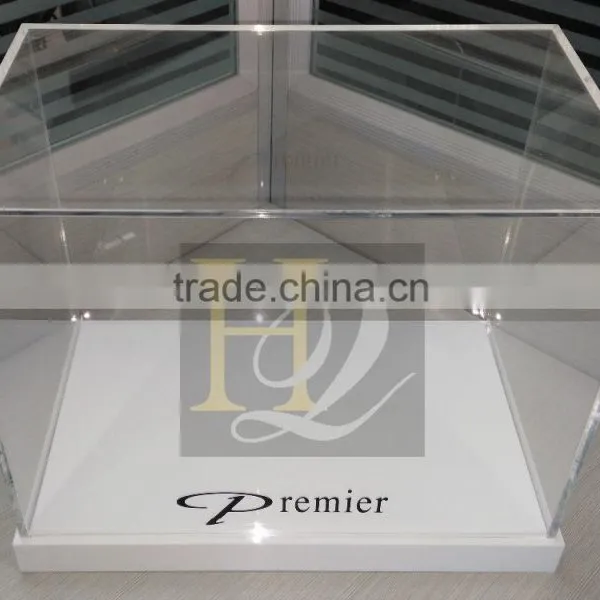 Best Selling Plexiglass Acrylic Rectangle Display Gift Box With Bottom Base photo-3