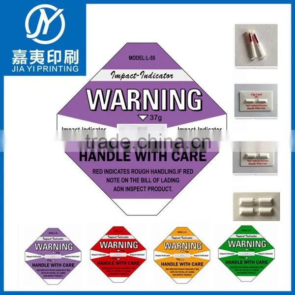 2015 Shockwatch Label Impact Indicator Shipping Label Monitoring Shock Label photo-4