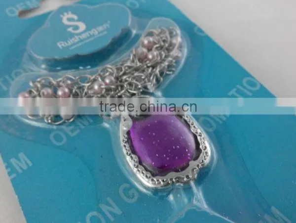 Kids Silver Latest Design Bead Pendant Stainless Steel Chain Necklace photo-2