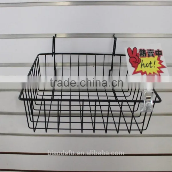 Slatwall Metal Hanging Wire Mesh Basket photo-5