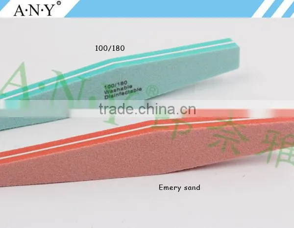 Professional Nail Art Polishing Cheap Sponge Wholesale Nail Files Emery Sand 100/180 photo-2