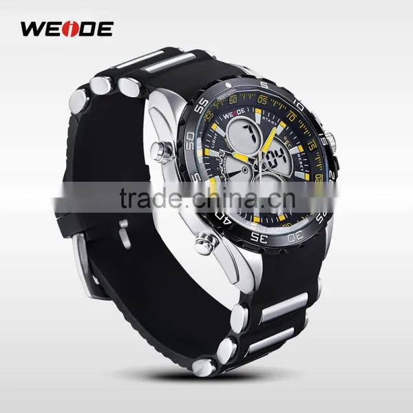2015 LCD Men Watch White Quartz Sport Wrist Watch Digital Date Day Alarm Dual Time Quartz Timepiece photo-3