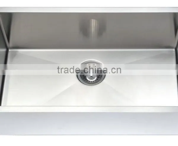 CUPC Handmade Undermount Single Stainless Steel Kitchen Sink Made in China photo-3
