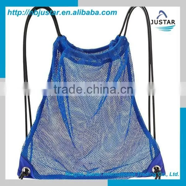 Fabric Material New Style Outdoor Beach Use Sporty Lightweight Nylon Mesh Drawstring Gift Bag Quality Choice