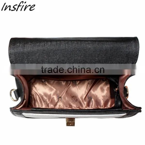 Guangzhou OEM Clutch Bag Wit Rivet Fashion Style Lady Gold Chain Long Handle Shoulder Bag photo-3