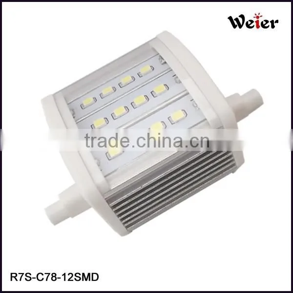 R7S Led 2835 5W With Cover 12SMD 85-265V AC
