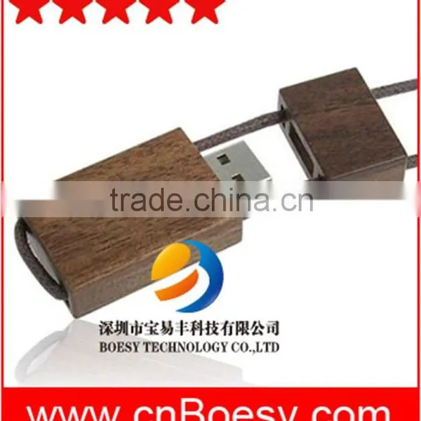 Best Quality 2016 Most Popular Wooden Lanyard Usb Memory Drive photo-2