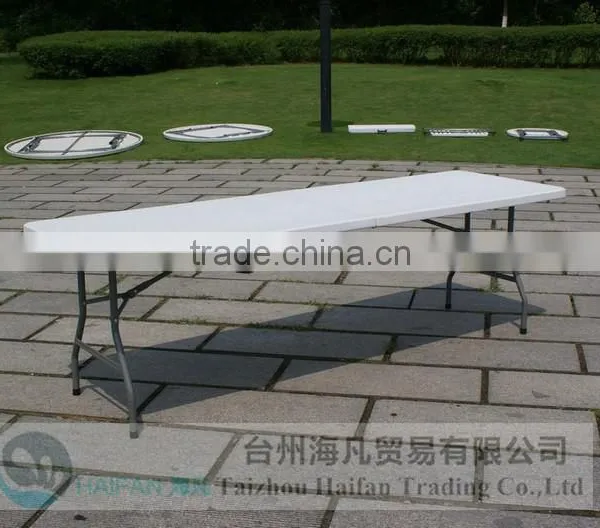 240cm Plastic Folding in Half Table for Restaurant and Hotel/office Table for Meeting or Study photo-2