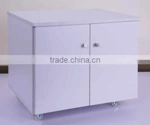 Customized Design Floor Standing Melamine MDF Portable Movable Wardrobe photo-2