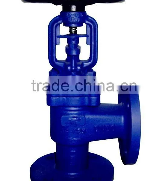 DIN Angle Pattern Bellows Sealed Globe Valve