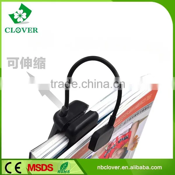 Promotional ABS Rechargeable Clamp Led Bedside Reading Lamp photo-4
