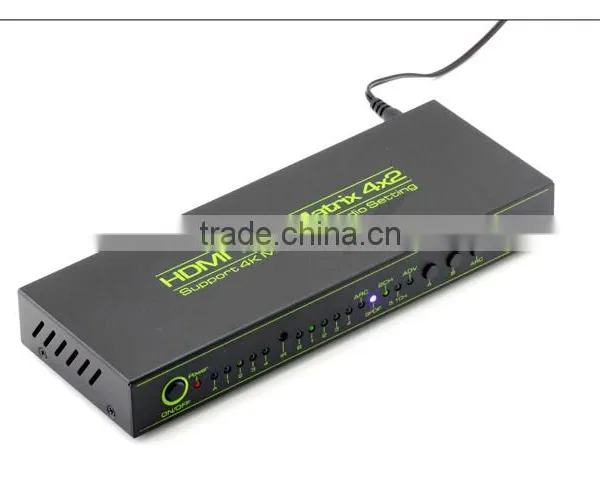4x4 HDMI 3D HDTV HD 4K True Matrix 1.4 Switch Splitter 1080p 4 In 4 Out IR Remote photo-3