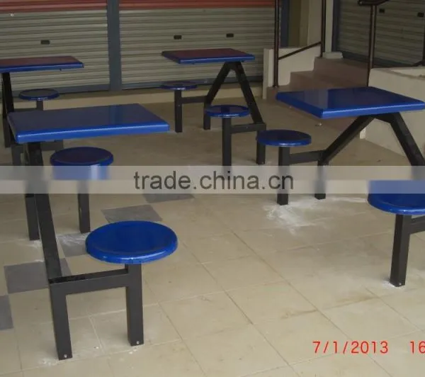 FRP Six-seater Dining Table & Chair, Fiberglass Chair, Fibreglass Table photo-4