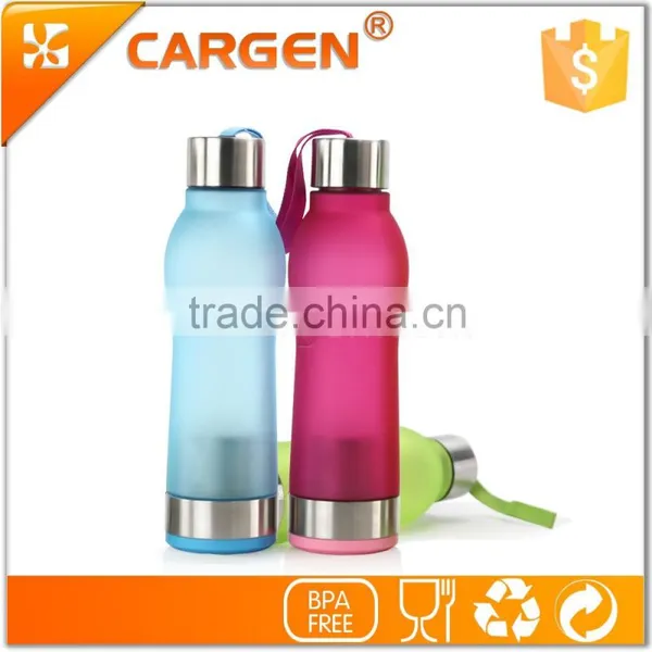 Large Shape Frosted Children Drinking Bottle With Plastic Infuser photo-2