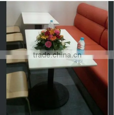 Newest Fashion Acrylic Solid Surface Coffee Table,artificial Stone Restaurant Dinning Table and Charis photo-3