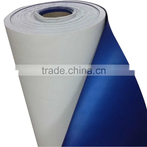 1.4mm Thickness Navy Blue Reflective PU Shoes Leather Material