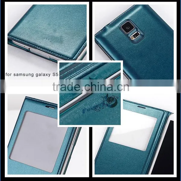 Original Factory Price Case for Samsung Galaxy S5 With Smart Cover Wake up / Sleep Function photo-4
