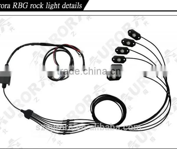 AURORA Waterproof Wireless Remote-controlled RGB Rock Light photo-2