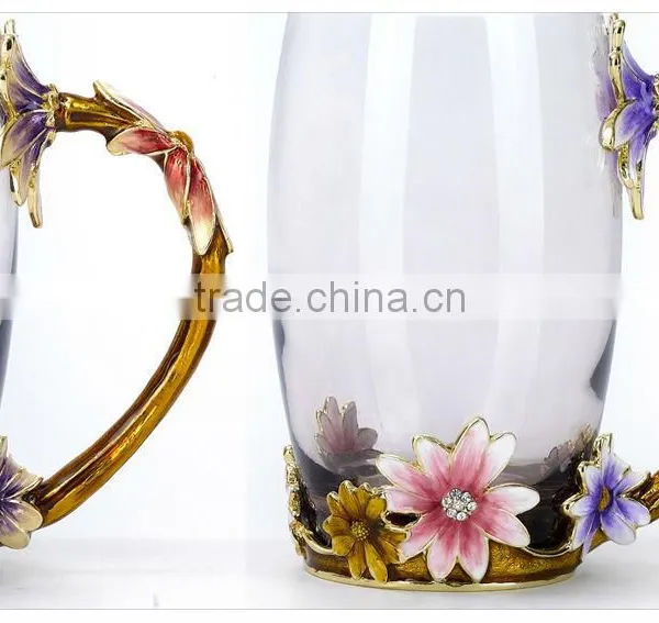 Craft Gift Pewter Handicraft Enamel Water Glass Gift Package Wedding Gift Business Gift photo-4